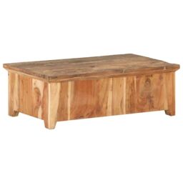 Berkfield Home Coffee Table 90x50x31 cm Solid Reclaimed Wood in Brown - Size: 90 x 50 x 31 cm - thumbnail 4