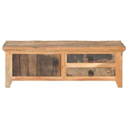 Berkfield Home Coffee Table 90x50x31 cm Solid Reclaimed Wood in Brown - Size: 90 x 50 x 31 cm - thumbnail 3