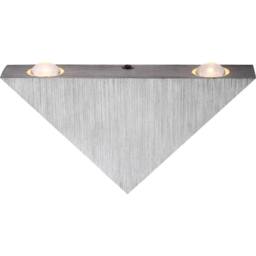 Netlighting Gordon Integrated LED Wall Lamp Aluminium Brushed 3x LED 3000K in Grey - thumbnail 2