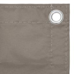 Berkfield Home Balcony Screen Taupe 120x400 cm Oxford Fabric in Beige - thumbnail 3