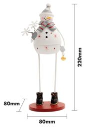 Netagon Metal Christmas Decoration in White - thumbnail 2