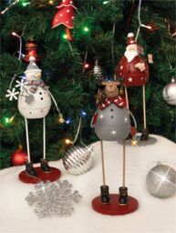 Netagon Metal Christmas Decoration in White - thumbnail 6