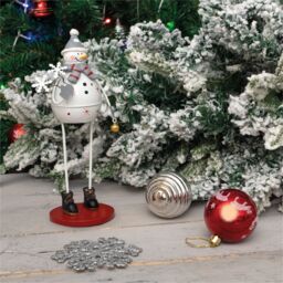 Netagon Metal Christmas Decoration in White - thumbnail 4