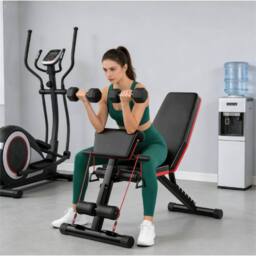 Nordara 7 Level Adjustable Foldable Dumbbell Bench Home Fitness in Black - Size: 0-3 m - thumbnail 6
