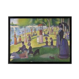 "Artery8 Seurat Sunday Afternoon Island Framed Canvas Wall Art Print - Size: W12"" x H16""" - thumbnail 1