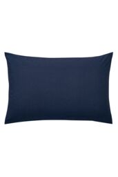 Helena Springfield 'Plain Dye Large' Polycotton Standard Pillowcase in Navy - Size: Standard Pillow Case - thumbnail 1