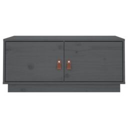 Berkfield Home Coffee Table Grey 80x50x35 cm Solid Wood Pine - Size: 80 x 50 x 35 cm - thumbnail 6