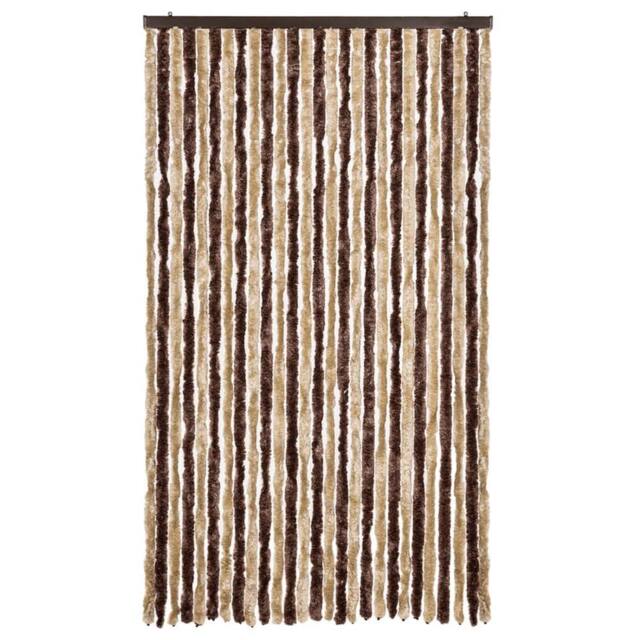 Berkfield Home Insect Curtain Beige & Light Brown 118x220 cm Chenille - image 1