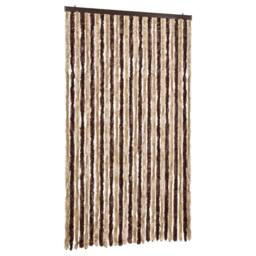 Berkfield Home Insect Curtain Beige & Light Brown 118x220 cm Chenille - thumbnail 3