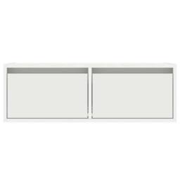 Berkfield Home TV Cabinet with LED Lights White 75x35.5x25 cm - thumbnail 7
