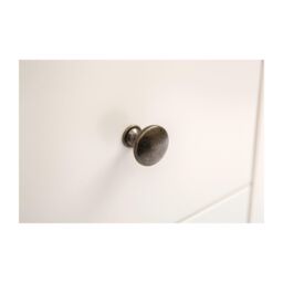 Cabinet Bits Maggiori 3 Drawer Dressing Table Set Brass Knob in Off-White - thumbnail 4