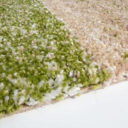 Kukoon Soft Shaggy Rugs Deep Pile Fluffy Dark Green Stripe Bedroom Carpet Mat - Size: 120 cm x 170 cm - thumbnail 5