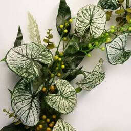 Leaf 150cm Artificial Hanging Plant Realistic Alocasia Sinuata Trailing in Green - thumbnail 2