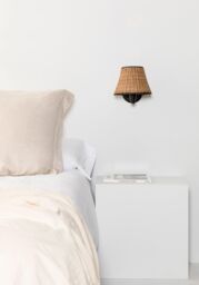 Netlighting Sumba Black Rattan Shade Wall Lamp 3000K - thumbnail 2