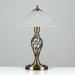 ValueLights Memphis Pair of Gold Table Lamp