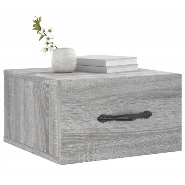 Berkfield Home Decorative Wall-mounted Bedside Cabinets 2 pcs Grey Sonoma 35x35x20 cm - Size: 35 x 35 x 20 cm - image 1