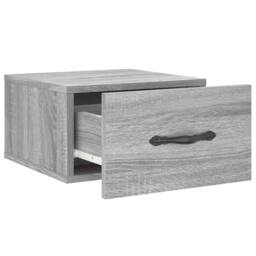 Berkfield Home Decorative Wall-mounted Bedside Cabinets 2 pcs Grey Sonoma 35x35x20 cm - Size: 35 x 35 x 20 cm - thumbnail 7