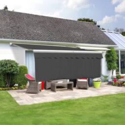 Primrose Awnings 5.0m Dropdown Front Valance In Charcoal - Size: 5m x 1m - thumbnail 4