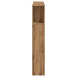 Berkfield Home Headboard Cabinet Artisan Oak 100x19x104.5 cm Engineered Wood in Brown - thumbnail 5