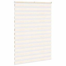 Berkfield Home Zebra Blind Marble Beige 160x230 cm Fabric Width 155.9 cm Polyester - thumbnail 4