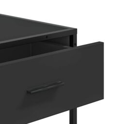 Berkfield Home Console Table Black 90x35x80 cm Engineered Wood - Size: 90 x 35 x 80 cm - thumbnail 8