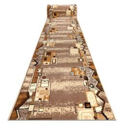 RugsX Bcf Szlaczek Runner in Beige - Size: 60 cm x 460 cm - thumbnail 1