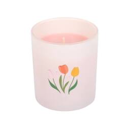 Something Different If Mums Were Flowers French Tulip Scented Candle in Light Pink