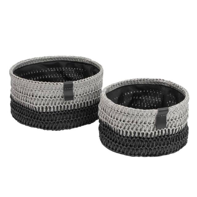 JVL Kenzi Round Storage Baskets- Set of 2 - image 1
