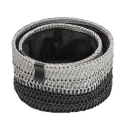 JVL Kenzi Round Storage Baskets- Set of 2 - thumbnail 2