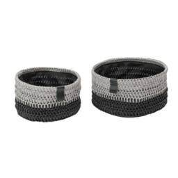 JVL Kenzi Round Storage Baskets- Set of 2 - thumbnail 3
