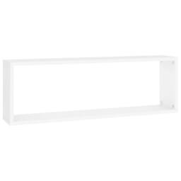 Berkfield Home Wall Cube Shelf 2 pcs White 80x15x26.5 cm Engineered Wood - thumbnail 6
