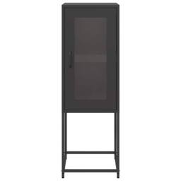 Berkfield Home Sideboard Black 36x39x107 cm Cold-rolled Steel - Size: 36 x 39 x 107 cm - thumbnail 5