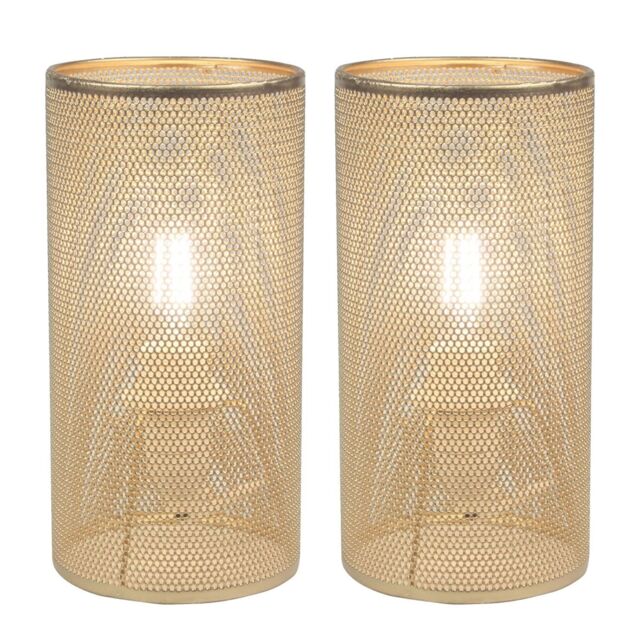 First Choice Lighting Set of 2 Troy - Gold Table Lamps - image 1