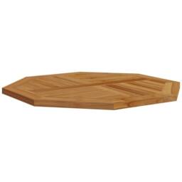 Berkfield Home Table Top 80x80x2.5 cm Octagonal Solid Wood Teak in Brown - thumbnail 4