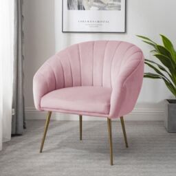 Artemis Home Helena Accent Chair in Pink - Size: Armchair