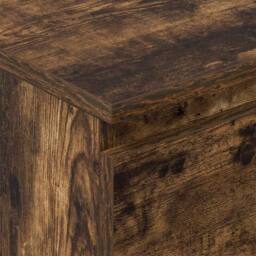 Berkfield Home Sideboard Smoked Oak 60x35x98.5 cm Engineered Wood in Brown - thumbnail 9