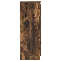 Berkfield Home Sideboard Smoked Oak 60x35x98.5 cm Engineered Wood in Brown - thumbnail 7