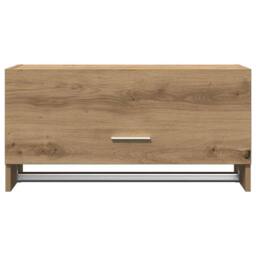 Berkfield Home Wardrobe Artisan Oak 70x32.5x35 cm Engineered Wood in Brown - thumbnail 4