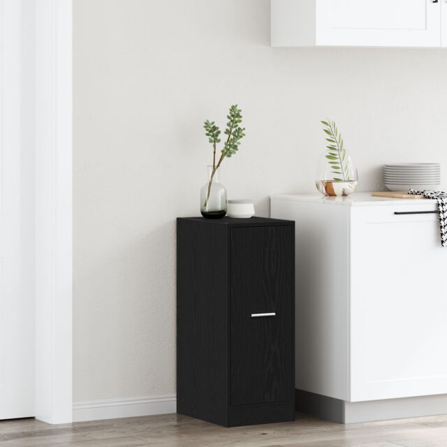 Berkfield Home Apothecary Cabinet Black Oak 30x41x77, 5 cm Engineered Wood - image 1