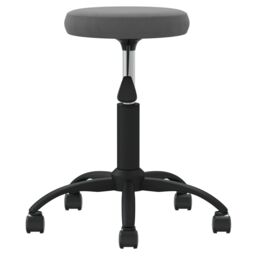 Berkfield Home Office Swivel Chair Dark Grey Velvet - thumbnail 4