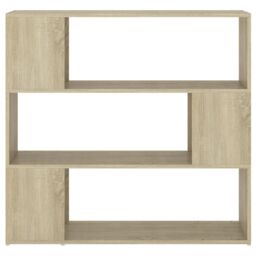 Berkfield Home Book Cabinet Room Divider Sonoma Oak 100x24x94 cm in Brown - Size: 100 x 24 x 94 cm - thumbnail 5