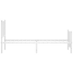 Berkfield Home Metal Bed Frame with Headboard & Footboard White 80x200 cm - thumbnail 6