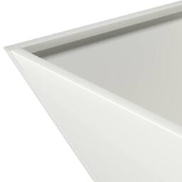 Berkfield Home White Garden Bowl Planter White 40x40x15 cm Steel - Size: 40 x 40 x 15 cm - thumbnail 9