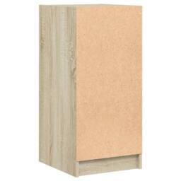 Berkfield Home Side Cabinet with Glass Doors Sonoma Oak 35x37x75.5 cm in Light Brown - thumbnail 8