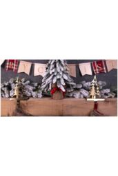 Netagon Set of 2 Christmas Stocking Holders in Gold - thumbnail 3