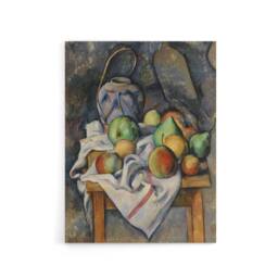 "Artery8 Ginger Jar & Fruit Still Life Paul Cezanne Canvas Wall Art Print - Size: W12"" x H16""" - thumbnail 1