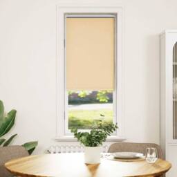 Berkfield Home Roller Blind Blackout Beige 45x130 cm Fabric Width 40.7 cm Polyester - thumbnail 3