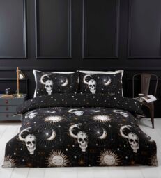 Rapport Home Tarot Microfibre Polyester Reversible Duvet Set with Pillowcase - Size: Double - thumbnail 1