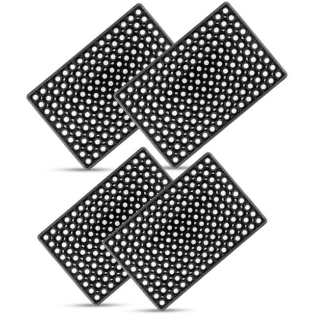 Havendro 4x Non Slip Industrial Rubber Ring Door Mat Outdoor in Black - Size: 100 cm x 1000 cm - image 1