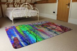 Benjamin Tate Design Big Ben & Trees Painted Rug in Natural - Size: Large - thumbnail 3